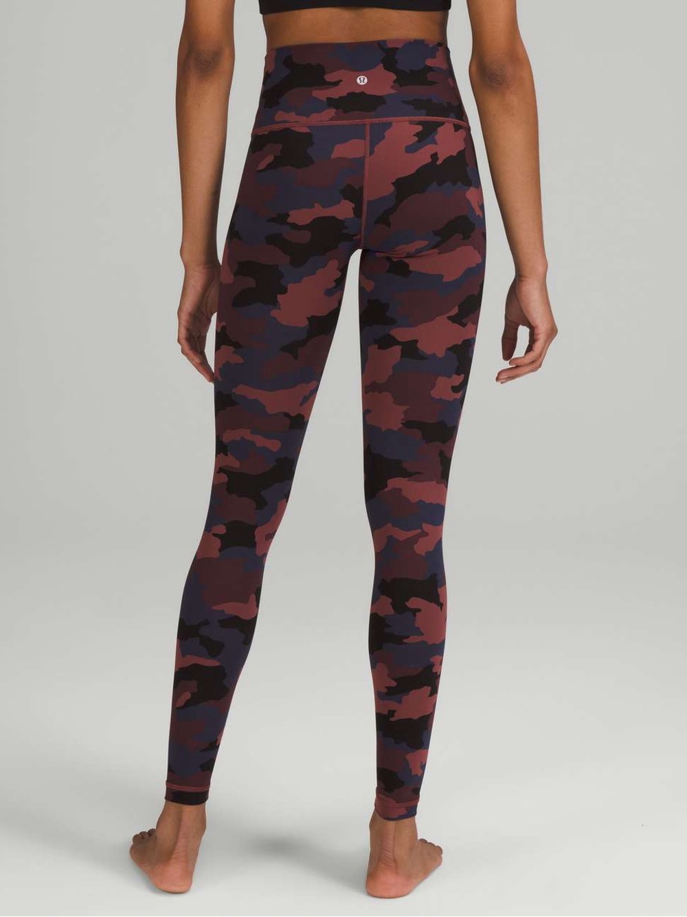 192. Lululemon Wunder Under High-Rise Tight 28" Heritage 365 Camo Smoky Red